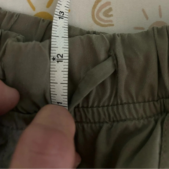 Japna Womens Army Green Multi pocket Drawstring Elastic Waist Joggers Sz Medium - Picture 7 of 13